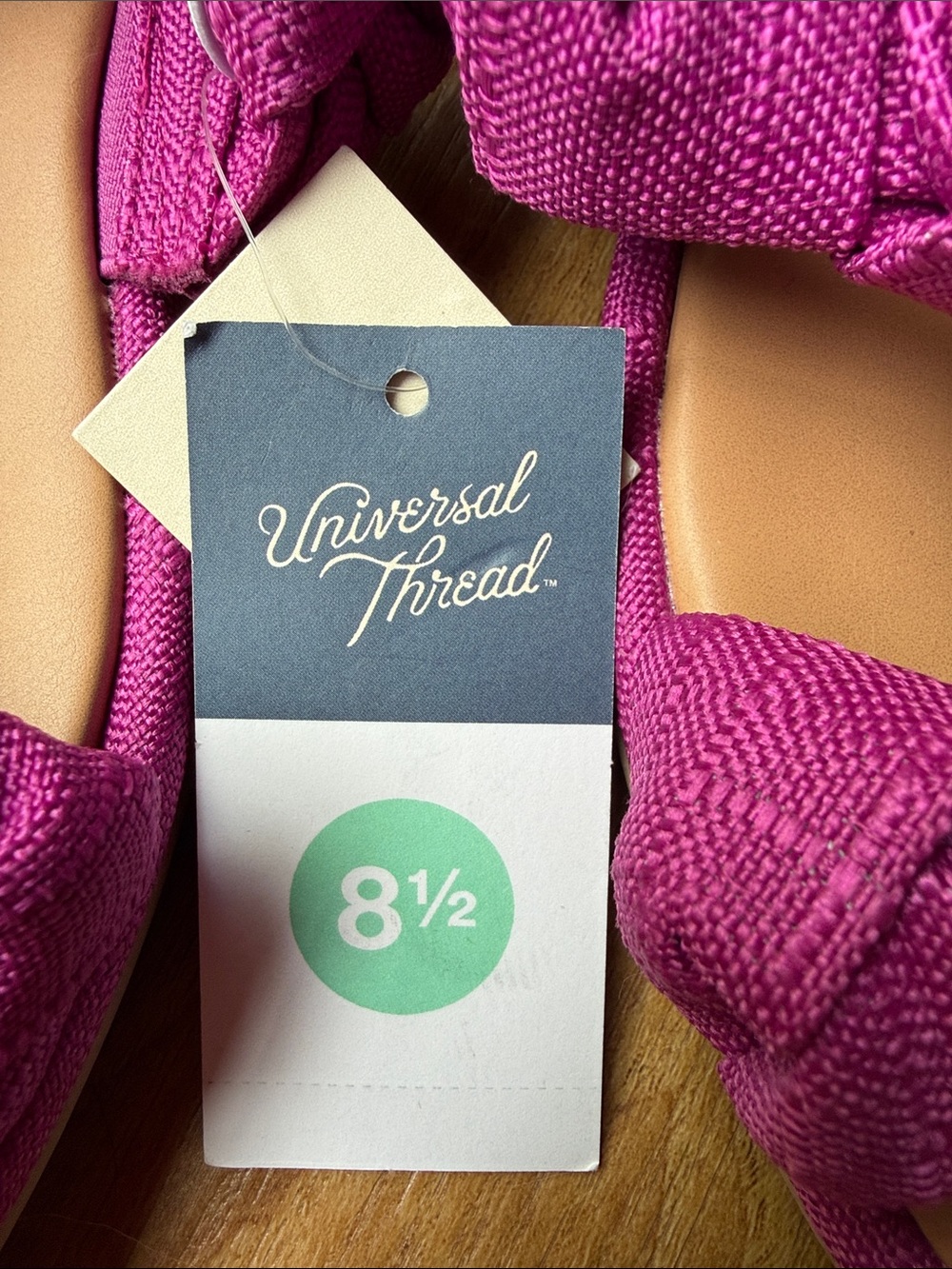 Universal Thread Fuchsia Ruffle Double-Strap Slide Sandals - Picture 3 of 3